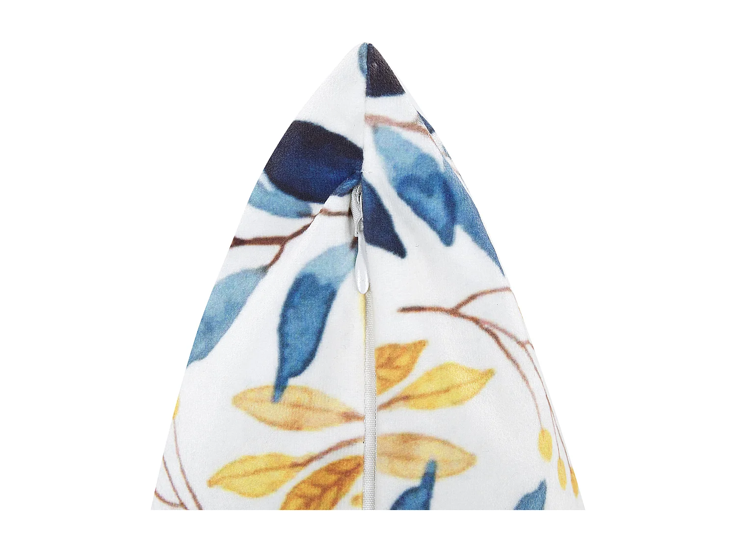 Conjunto de 2 almofadas decorativas CATTLEYA Veludo 45 x 45 cm Multicolor Padrão de plantas