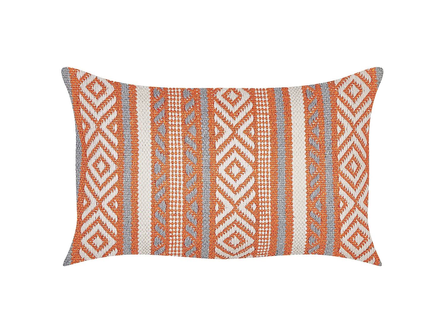 Sierkussen INULA Katoen 30 x 50 cm Oranje Geometrisch patroon