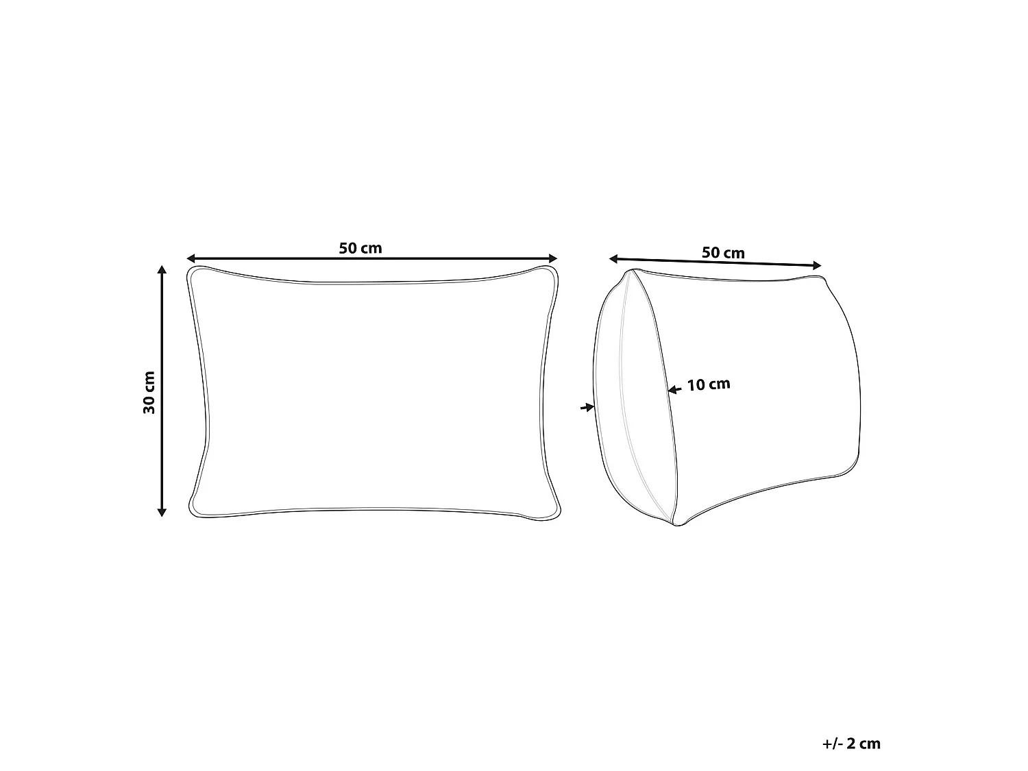 Coussin INULA Coton 30 x 50 cm Orange Motif géométrique