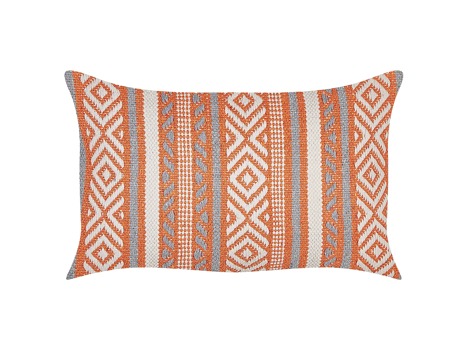 Sierkussen INULA Katoen 30 x 50 cm Oranje Geometrisch patroon