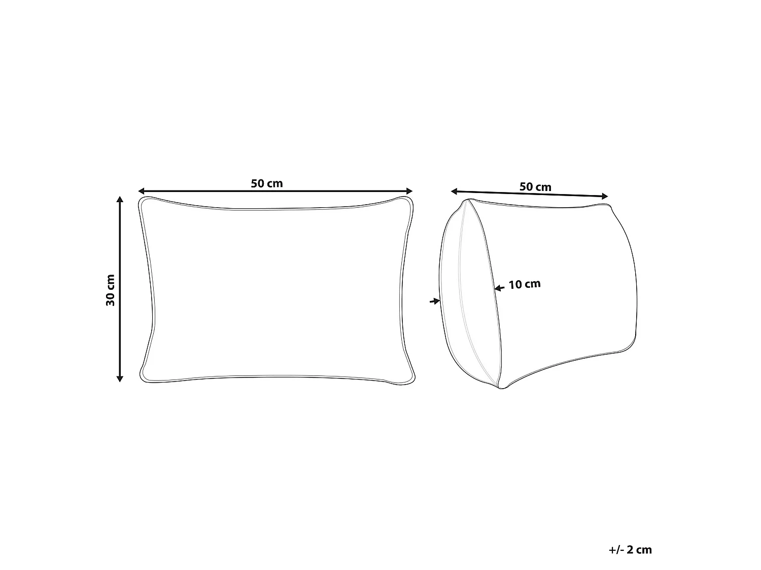 Sierkussen INULA Katoen 30 x 50 cm Oranje Geometrisch patroon