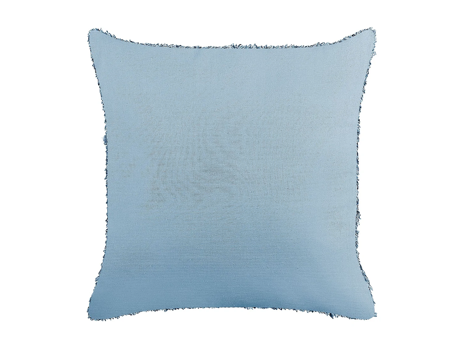 Dekokissen mit Füllung strukturiert Baumwolle blau 45 x 45 cm Modern Rhoeo