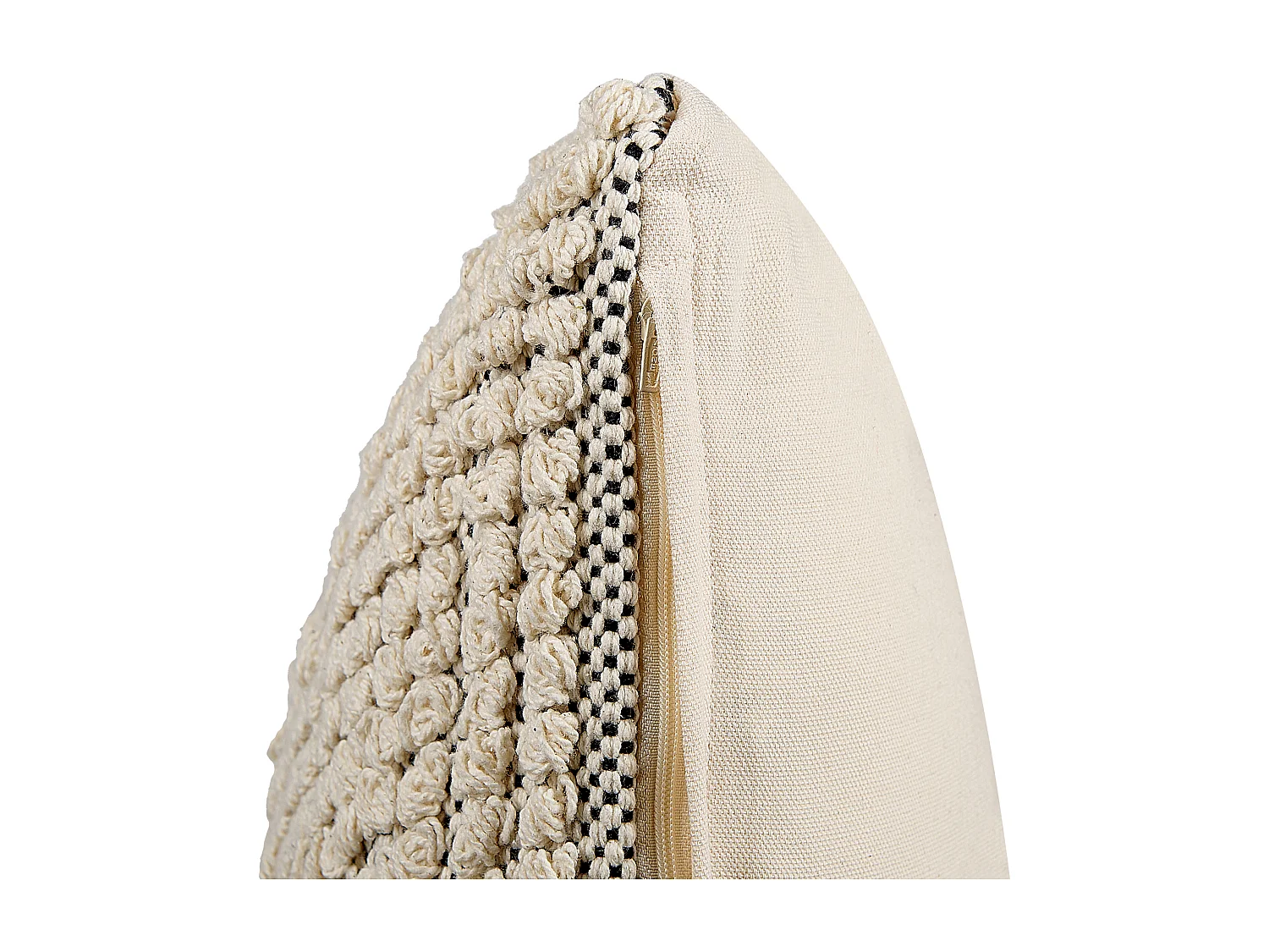 Dekokissen 2er Set IRESINE Baumwolle 45 x 45 cm Beige Geometrisches Muster