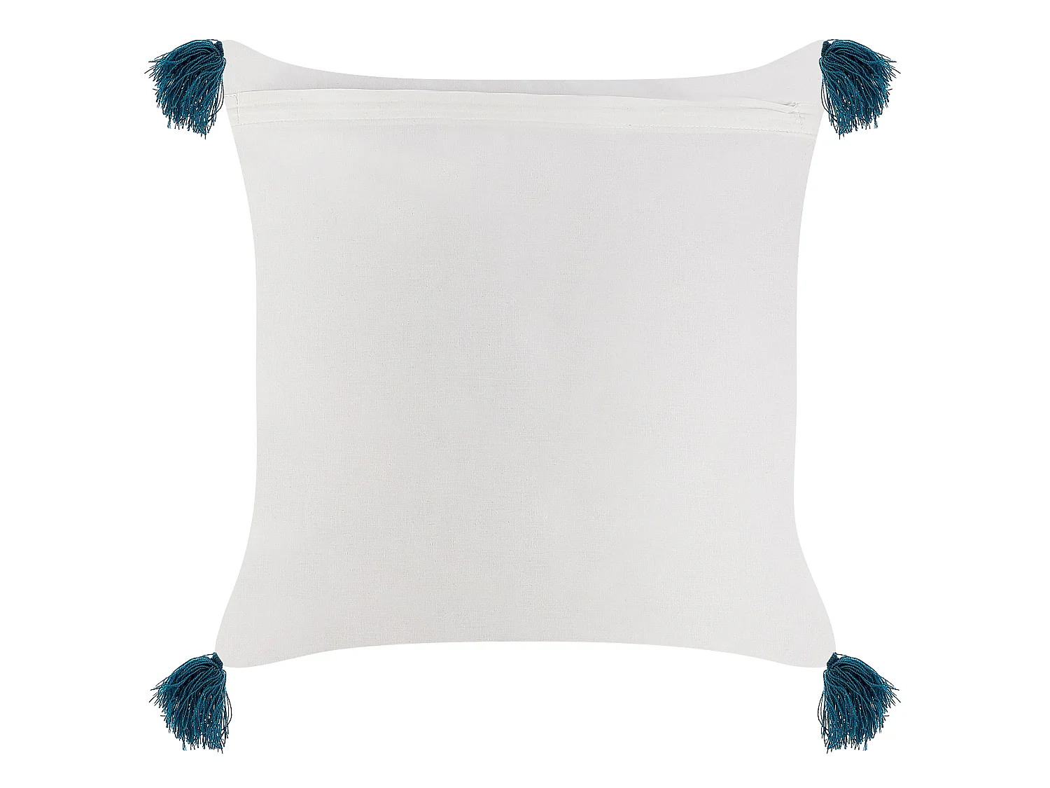 Dekokissen 2er Set TILIA Baumwolle 45 x 45 cm Blau Geometrisches Muster