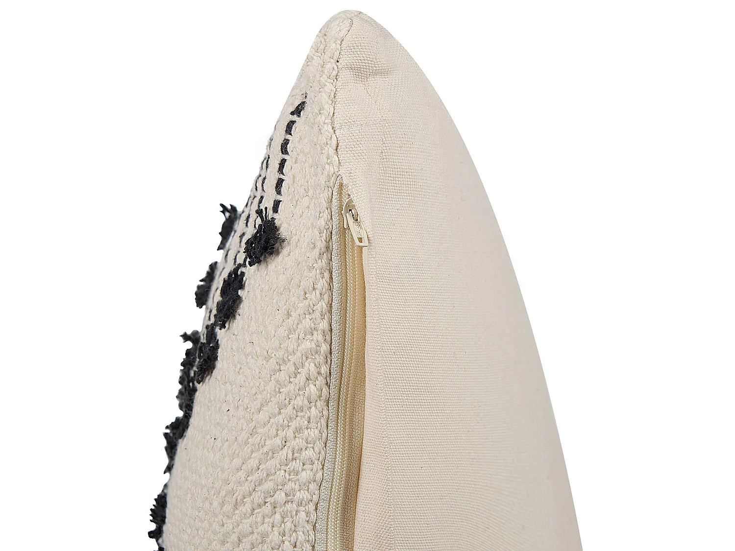 Coussin MYRTUS Coton 45 x 45 cm Beige Motif géométrique