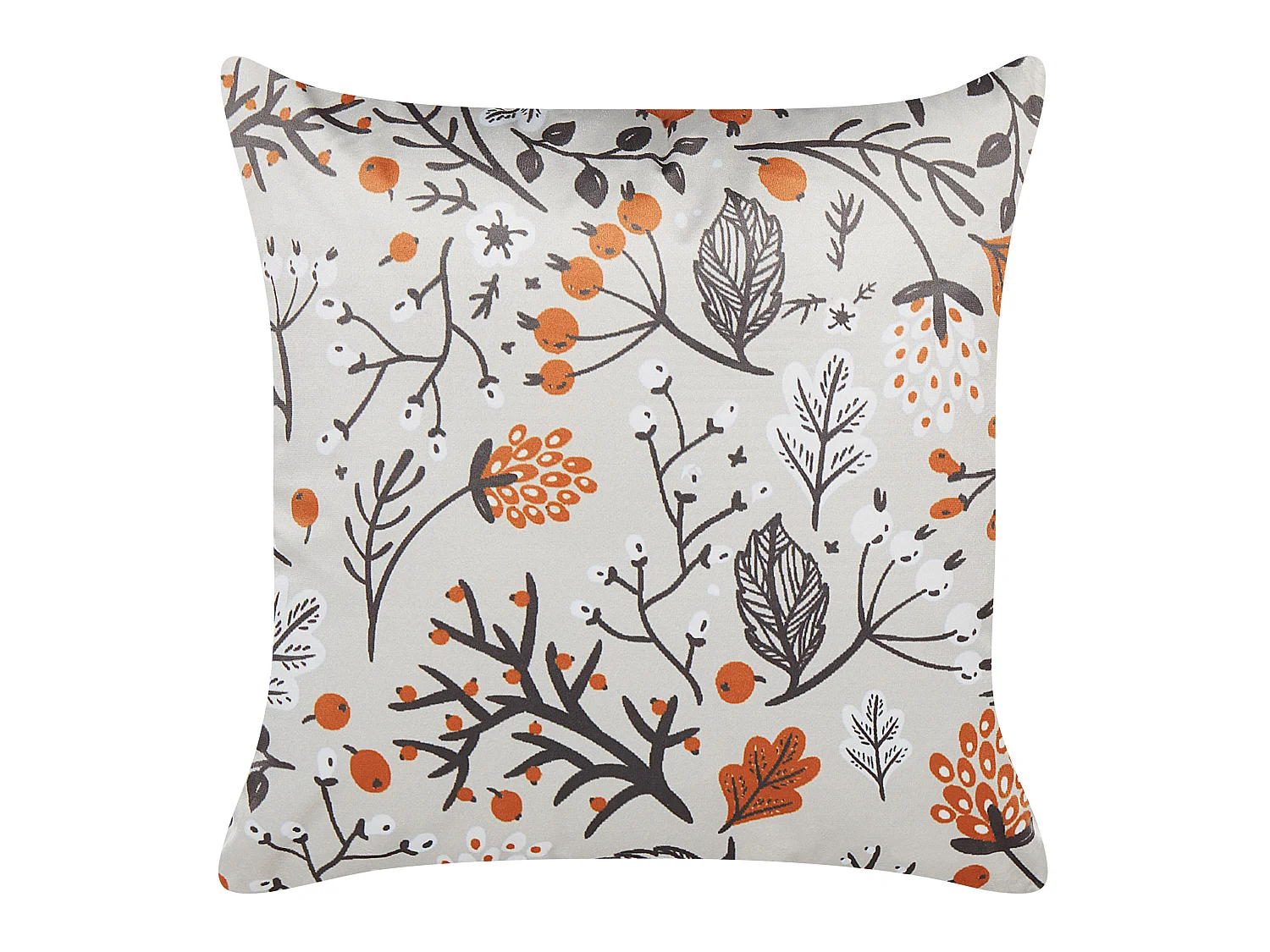 Conjunto de 2 cojines decorativos MONTBRETIA Terciopelo 45 x 45 cm Multicolor Patrón de plantas