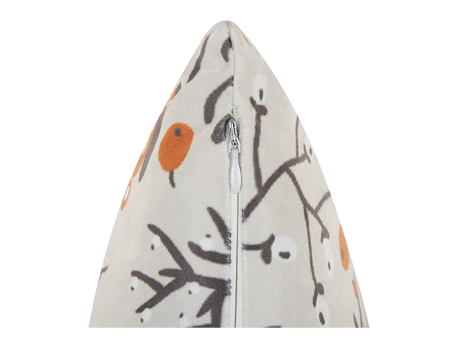 Conjunto de 2 cojines decorativos MONTBRETIA Terciopelo 45 x 45 cm Multicolor Patrón de plantas