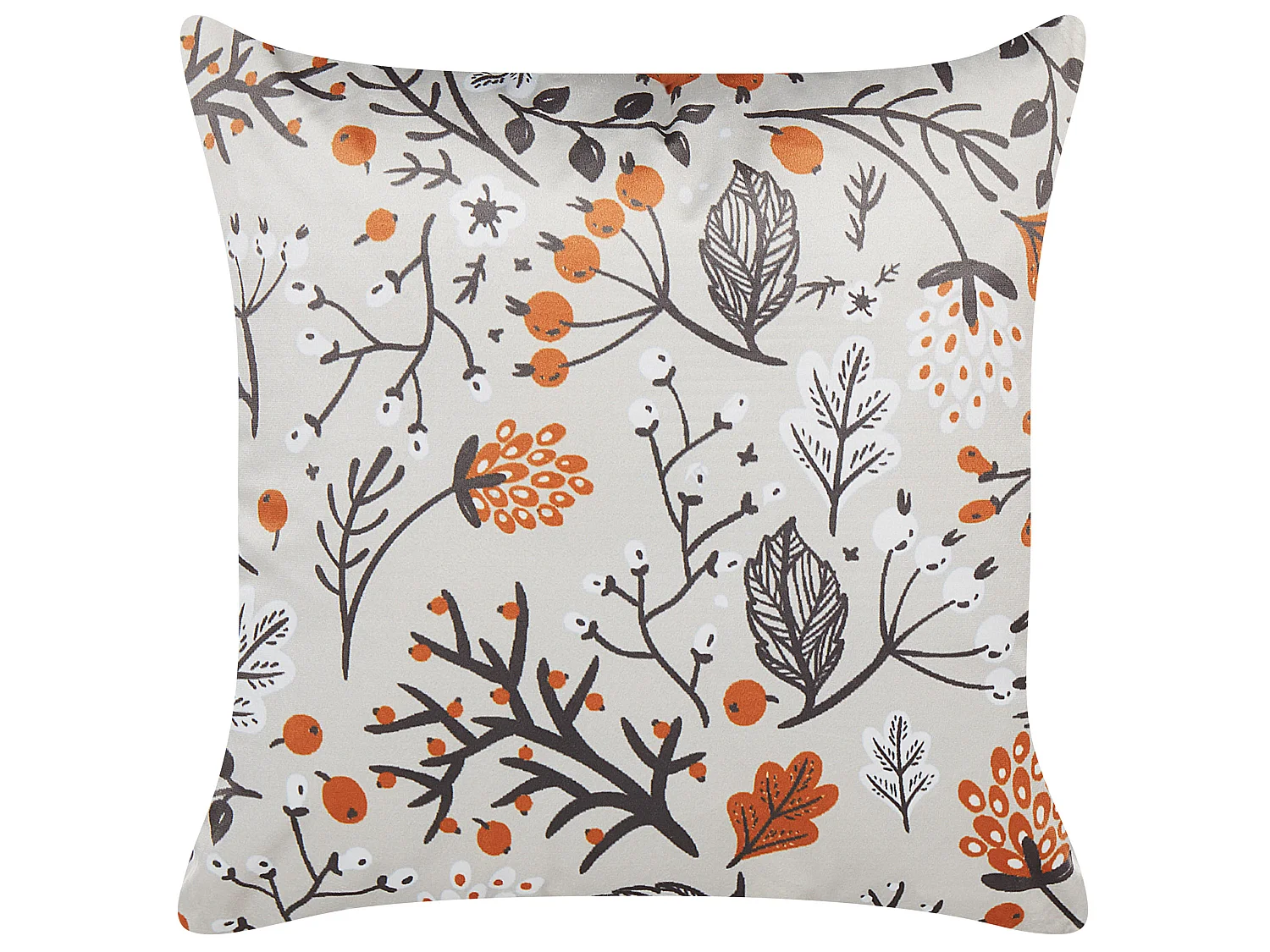 Conjunto de 2 almofadas decorativas MONTBRETIA Veludo 45 x 45 cm Multicolor Padrão de plantas