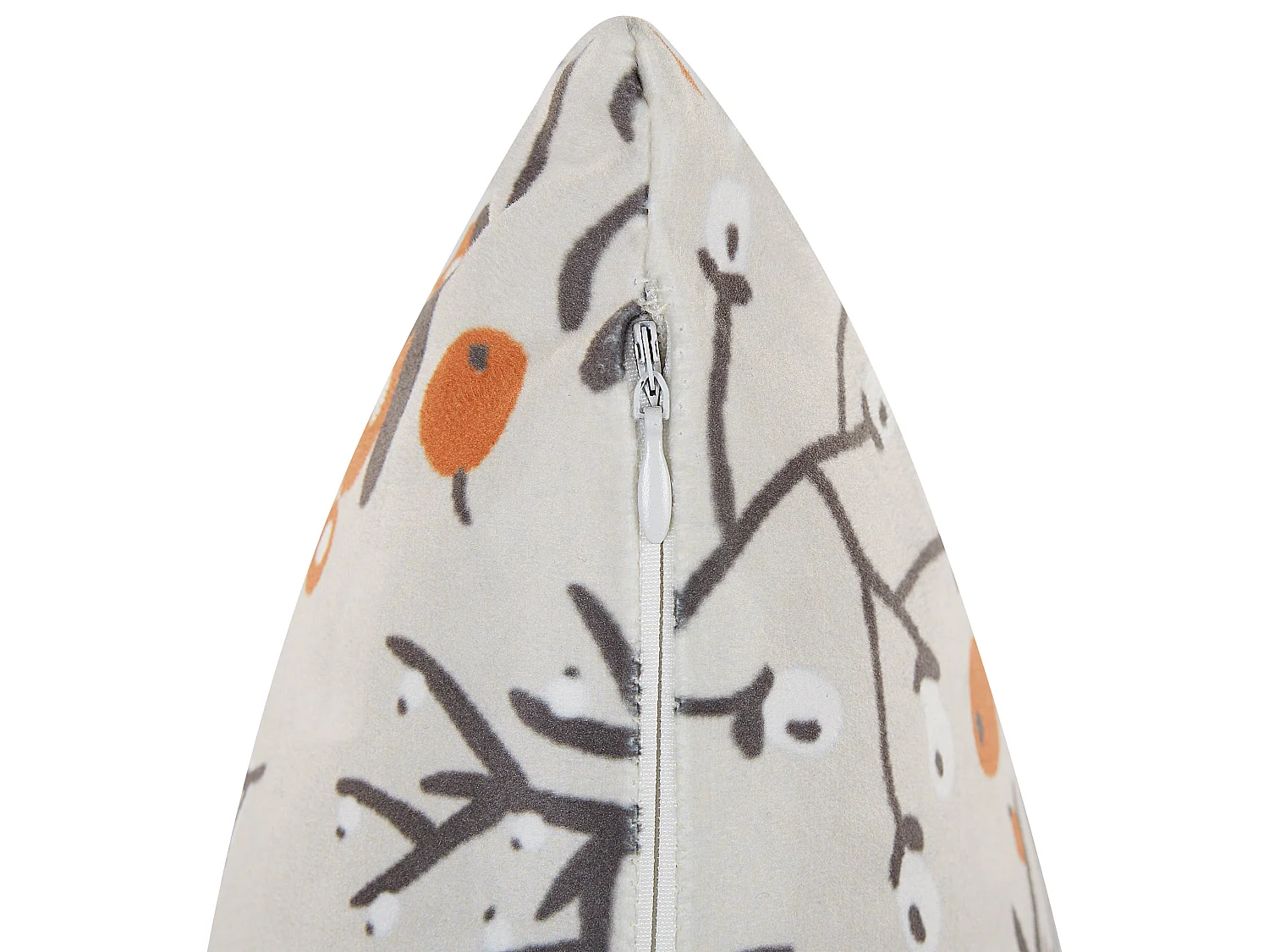 Conjunto de 2 almofadas decorativas MONTBRETIA Veludo 45 x 45 cm Multicolor Padrão de plantas