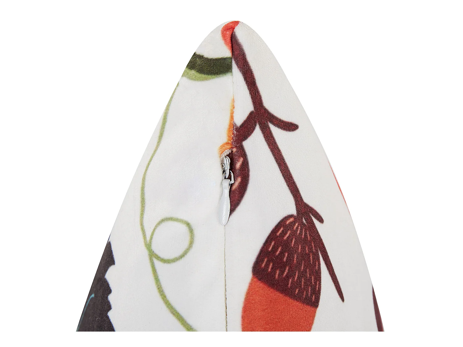 Sierkussen VISCARIA Fluweel 45 x 45 cm Multicolor Bladpatroon