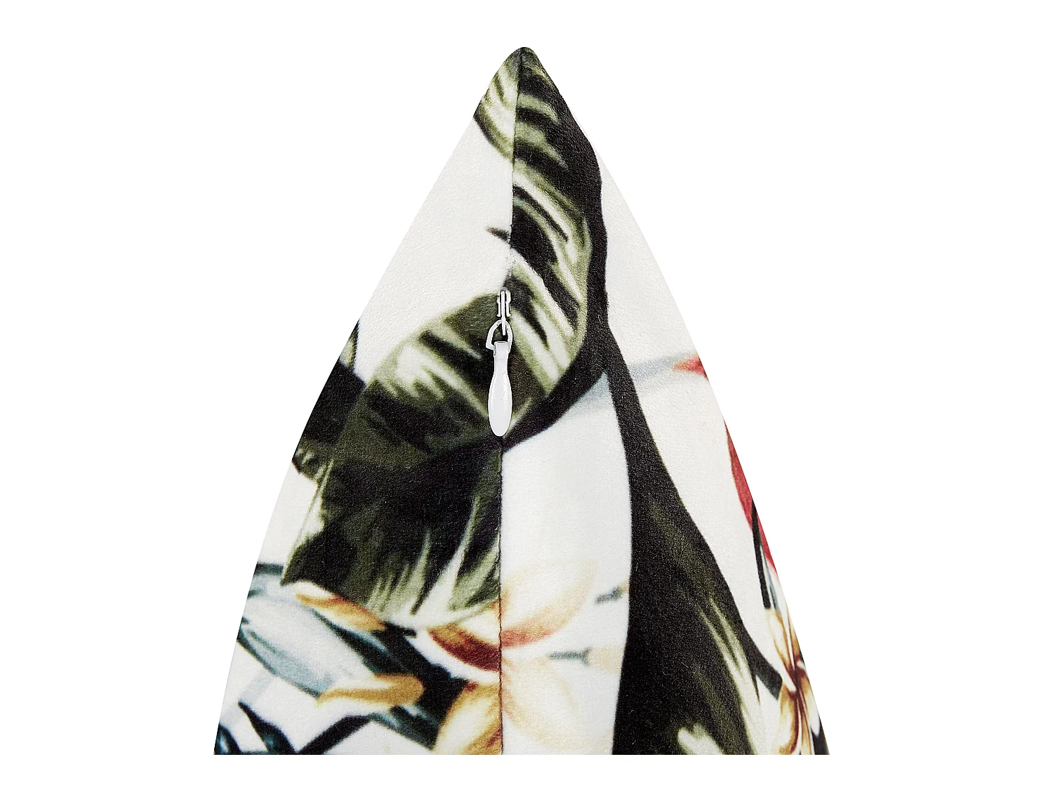 Set van 2 decoratieve kussens EDELWEISS Fluweel 45 x 45 cm Multicolor Bladpatroon