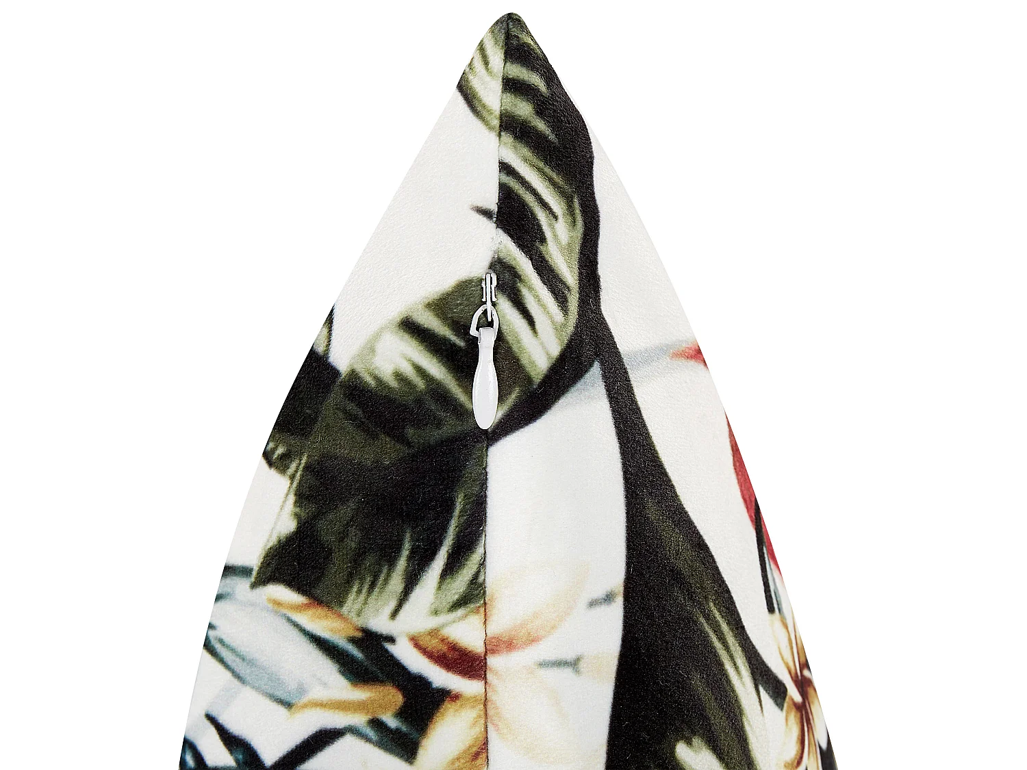 Zestaw 2 poduszek dekoracyjnych EDELWEISS Welur 45 x 45 cm Kolorowy Wzór roślinny