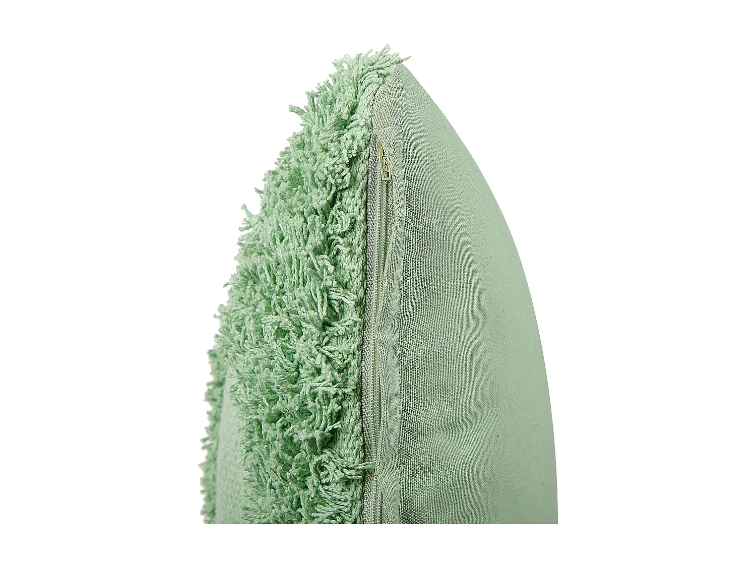 Dekokissen 2er Set mit Füllung strukturiert Baumwolle grün 45 x 45 cm Rhoeo