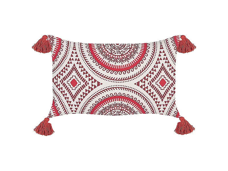 Cojín decorativo ANTHEMIS Algodón 30 x 50 cm Rojo Patrón oriental