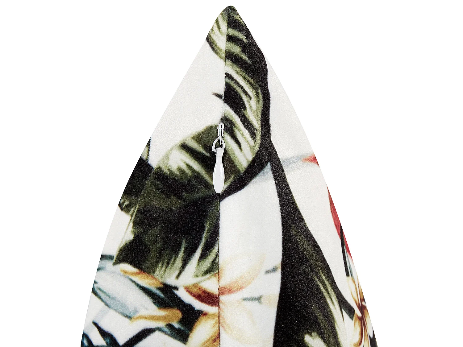 Sierkussen EDELWEISS Fluweel 45 x 45 cm Multicolor Bladpatroon