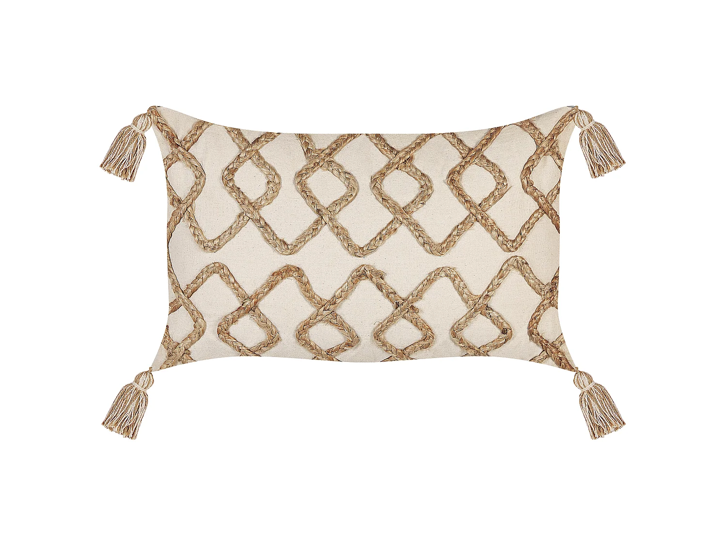 Poduszka dekoracyjna INCANA Bawełna 30 x 50 cm Beżowy Wzór geometryczny