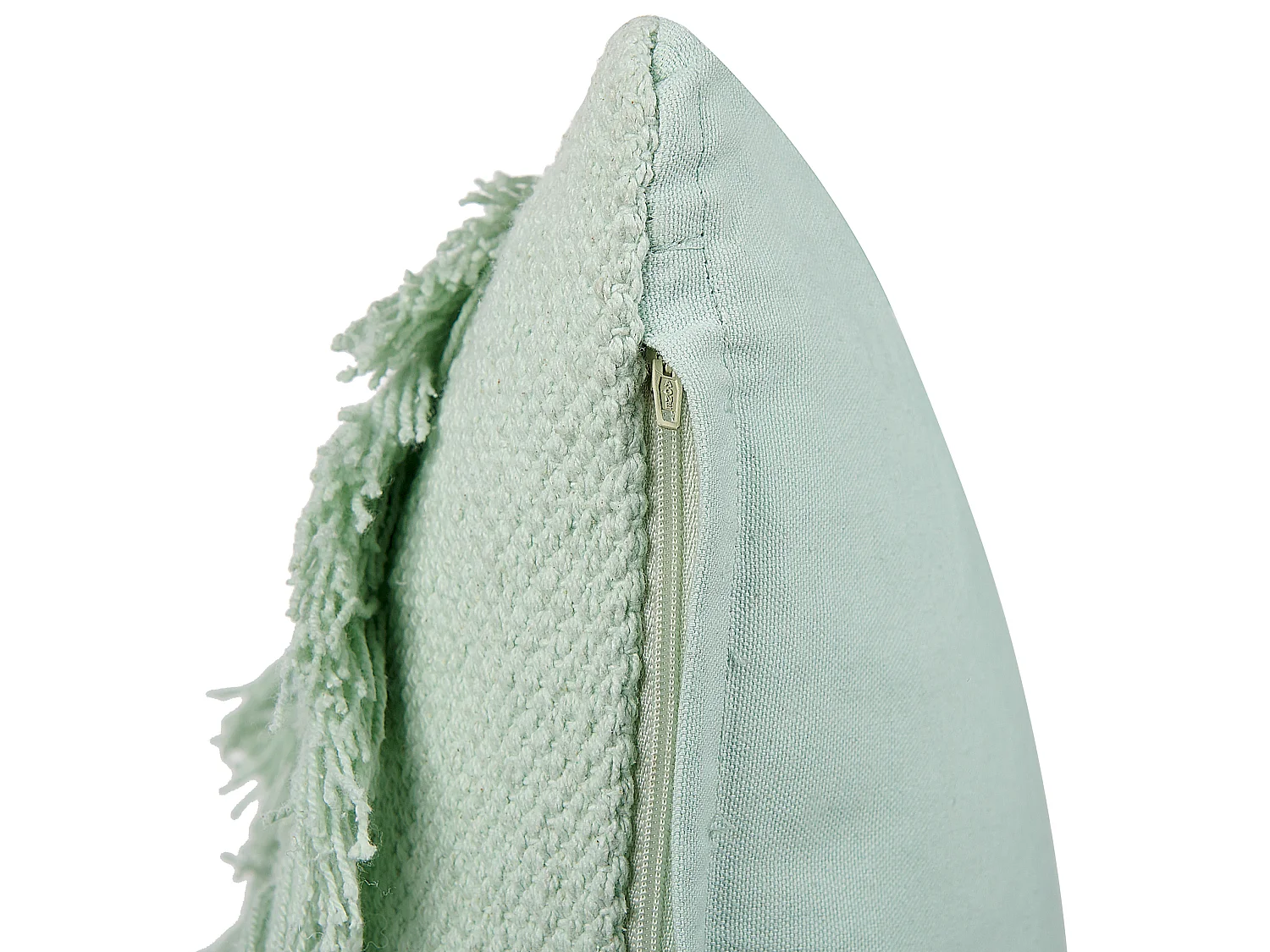 Almofada decorativa BACOPA Algodão 45 x 45 cm Verde Padrão chevrón