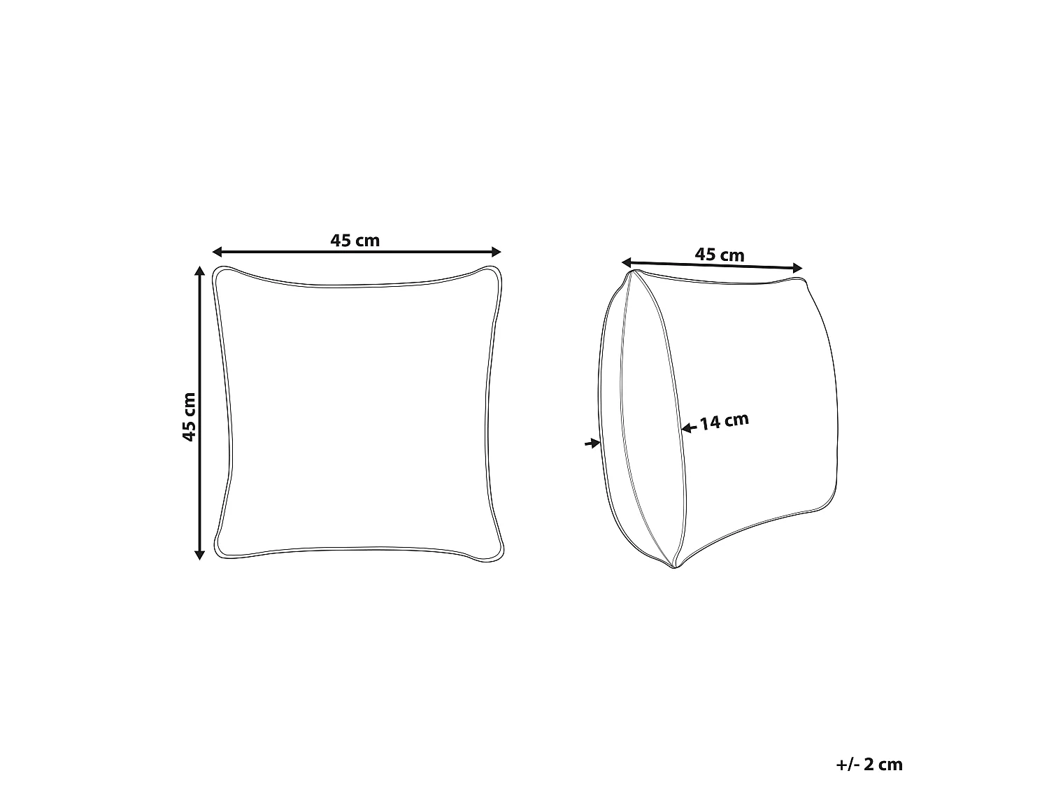 Almofada decorativa BACOPA Algodão 45 x 45 cm Verde Padrão chevrón