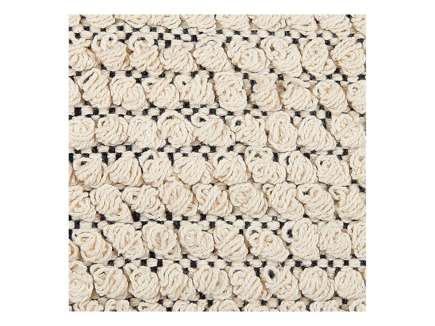 Zestaw 2 poduszek dekoracyjnych HOWEA Bawełna 45 x 45 cm Beżowy Wzór geometryczny