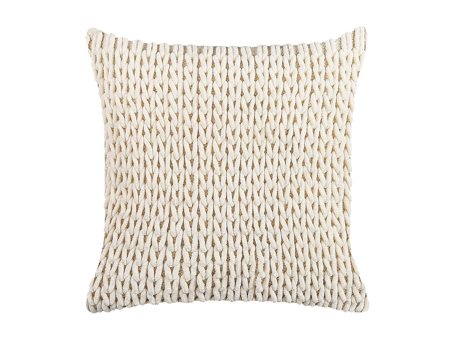 Almofada decorativa OXALIS 45 x 45 cm Creme Sólido