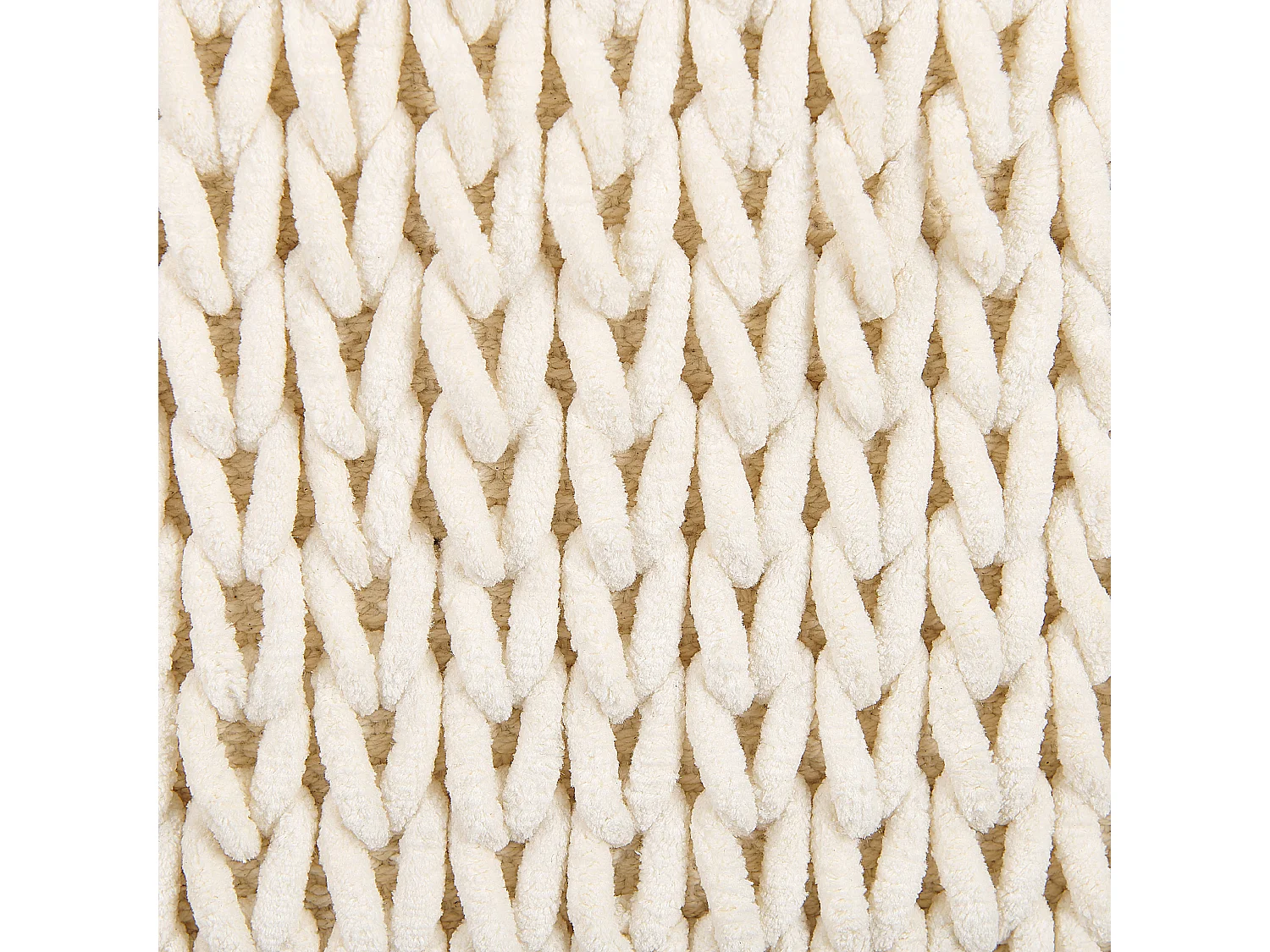 Almofada decorativa OXALIS 45 x 45 cm Creme Sólido