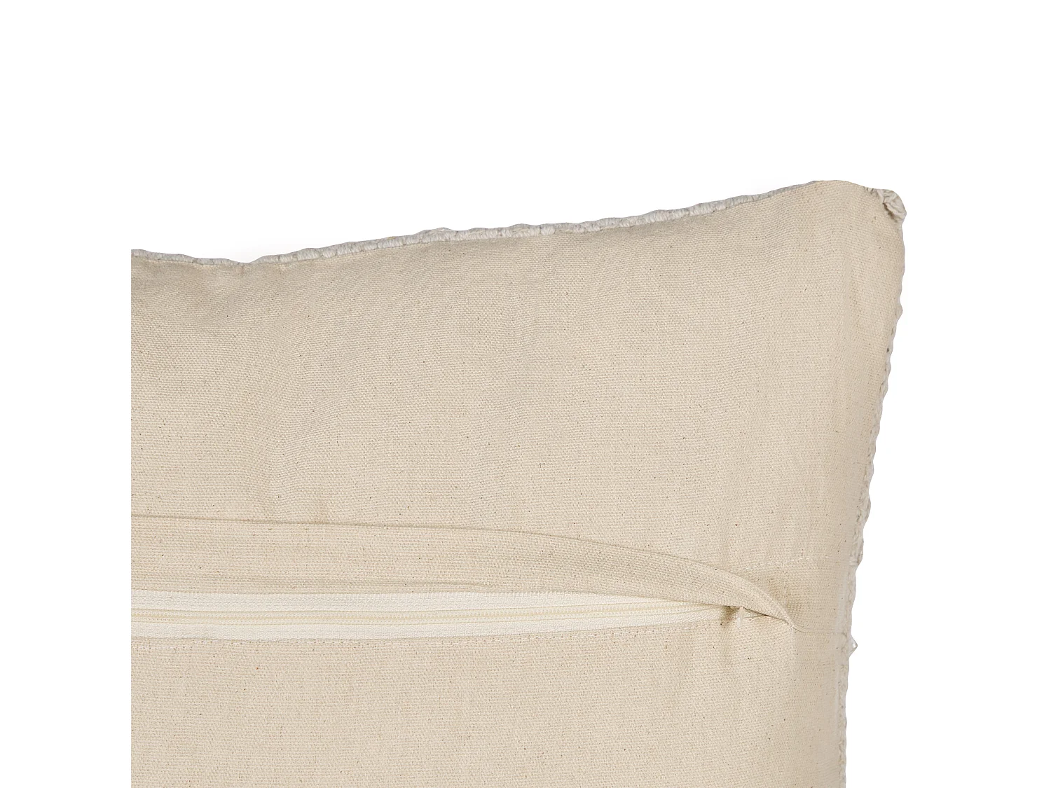Coussin IXORA Coton 45 x 45 cm Beige Motif géométrique