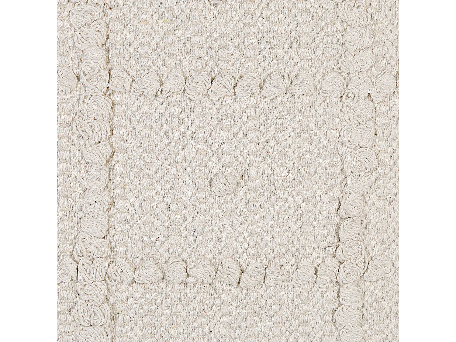 Coussin IXORA Coton 45 x 45 cm Beige Motif géométrique