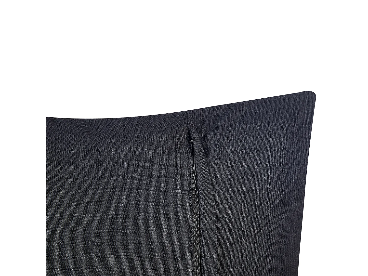 Lot de 2 coussins décoratifs BERGENIA Jute 45 x 45 cm Noir À rayure