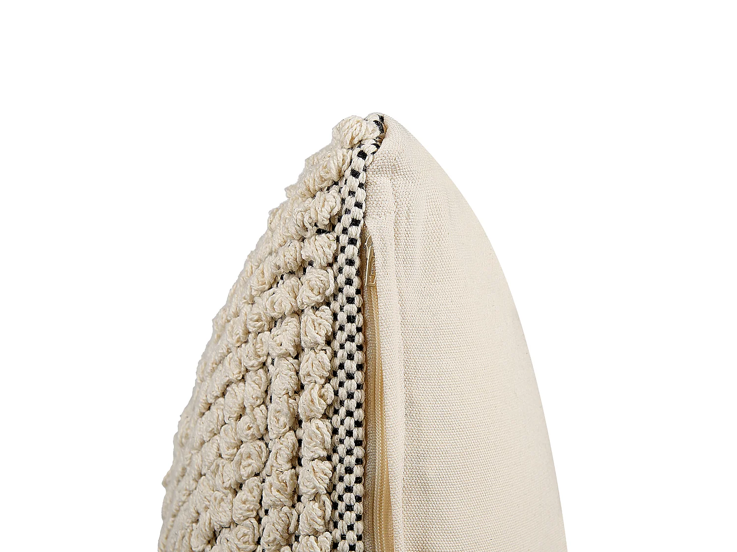 Sierkussen IRESINE Katoen 45 x 45 cm Beige Geometrisch patroon