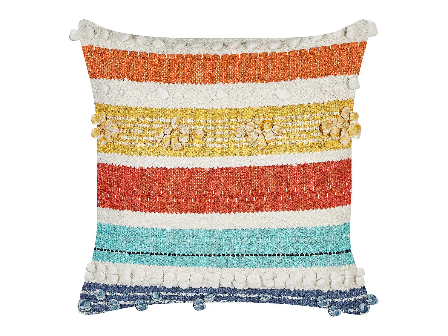 Coussin DICLIPTERA Coton 45 x 45 cm Multicolore À rayure