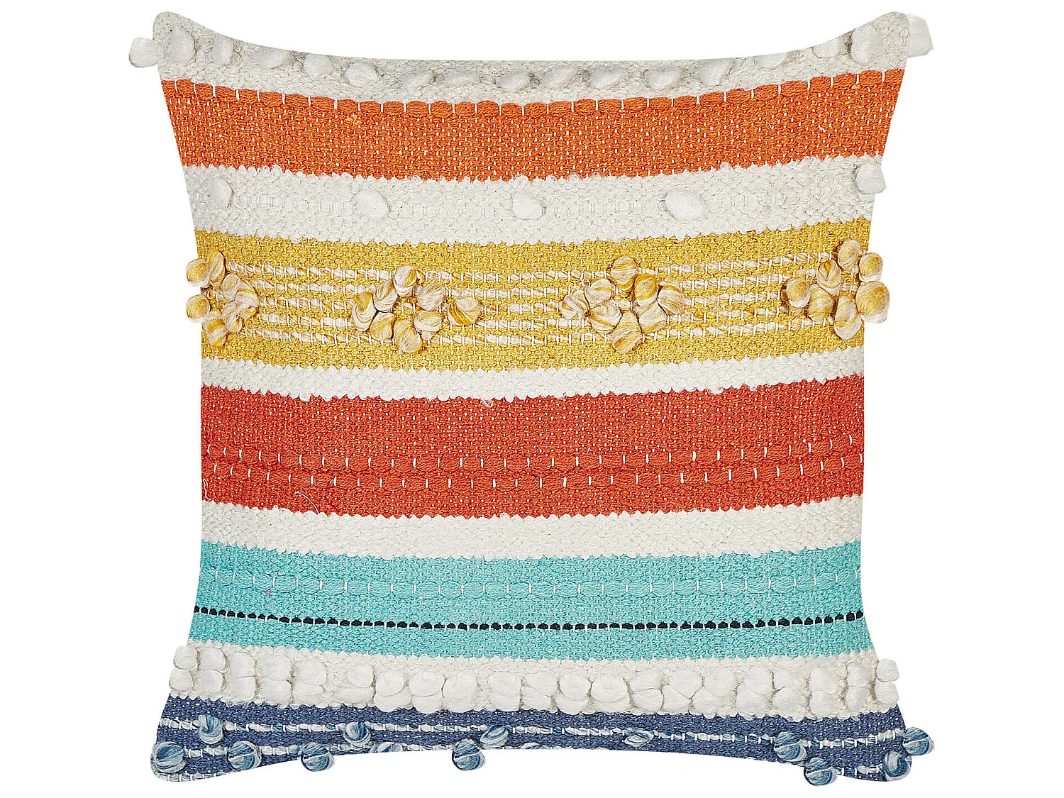 Coussin DICLIPTERA Coton 45 x 45 cm Multicolore À rayure