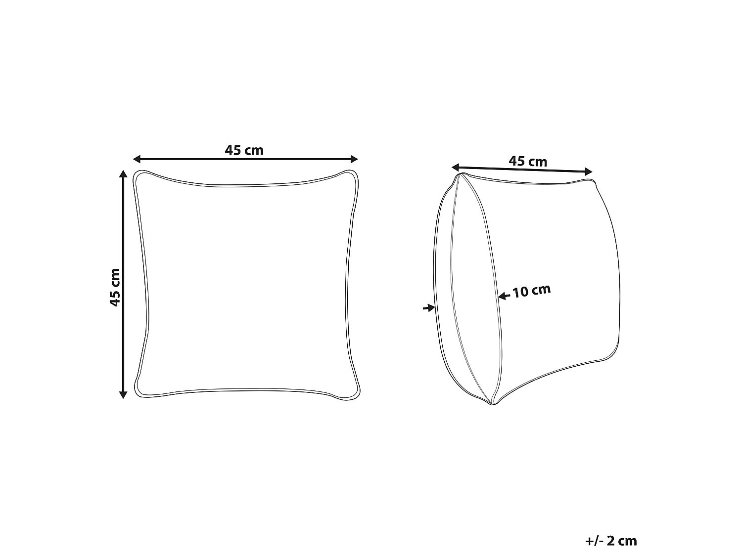 Sierkussen DICLIPTERA Katoen 45 x 45 cm Multicolor Gestreept
