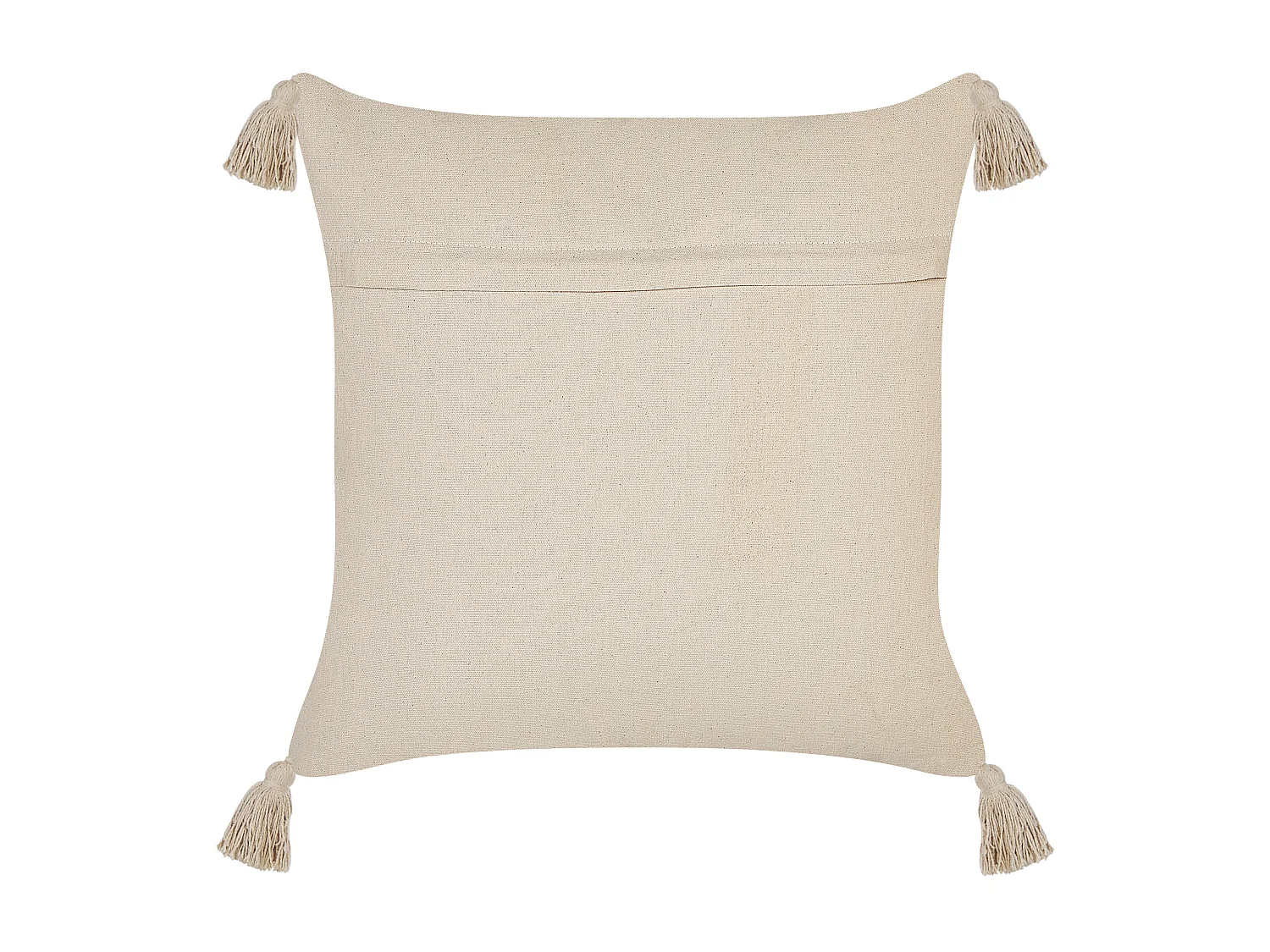 Coussin ARALIA Coton 45 x 45 cm Beige Motif géométrique