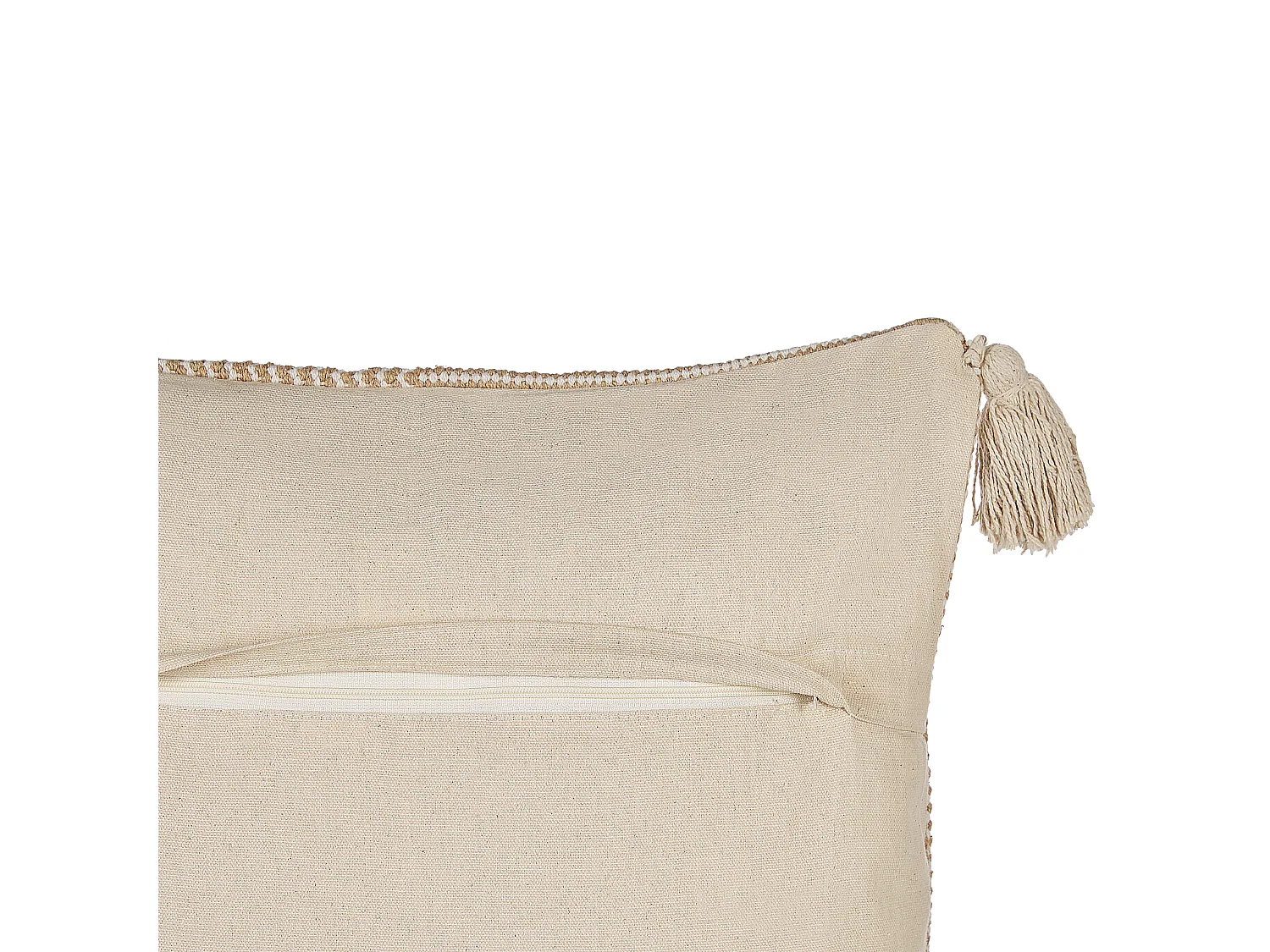 Cuscino decorativo ARALIA Cotone 45 x 45 cm Beige Trama geometrica