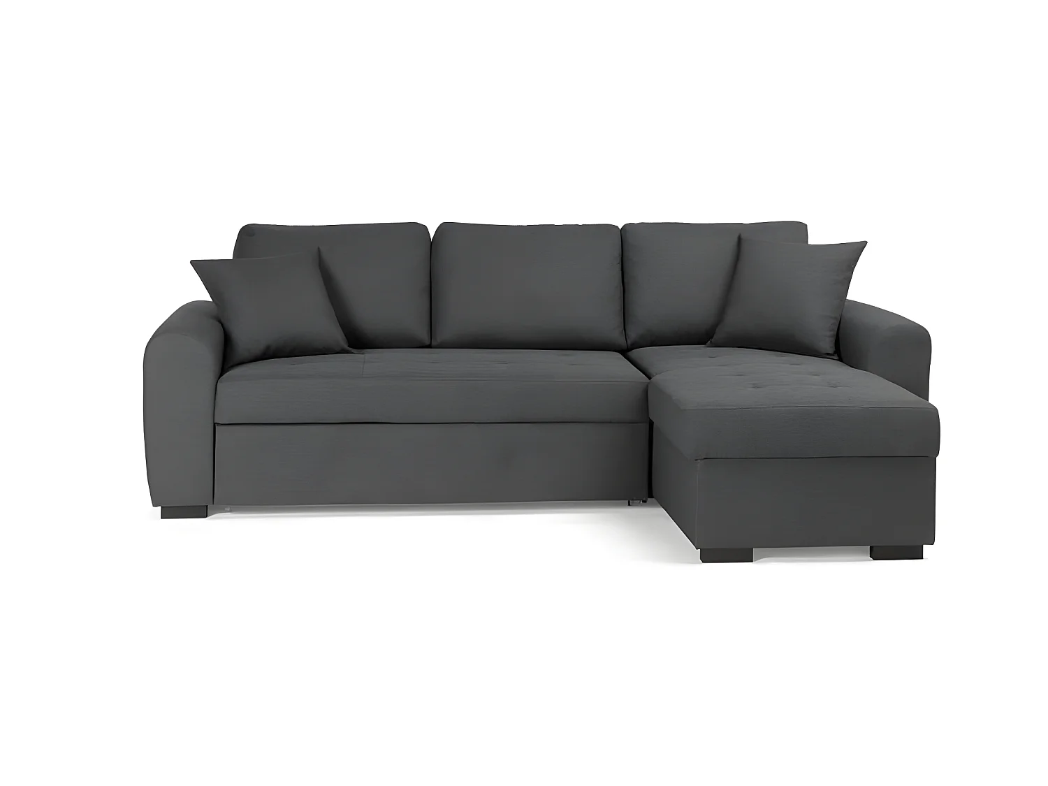 Ecksofa mit umkehrbarer Schlaffunktion 4-Sitzer grau zeitgenössisch Hamilton