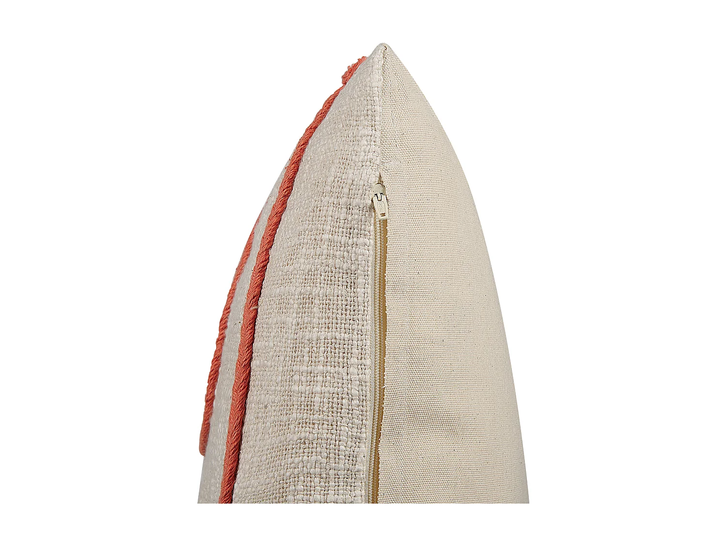 Coussin PLEIONE Coton 45 x 45 cm Corail Motif abstrait