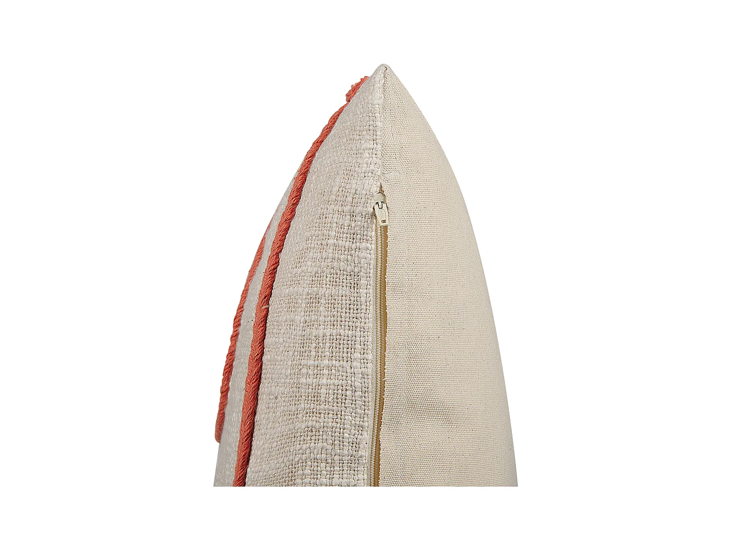 Sierkussen PLEIONE Katoen 45 x 45 cm Koraalrood Abstract patroon