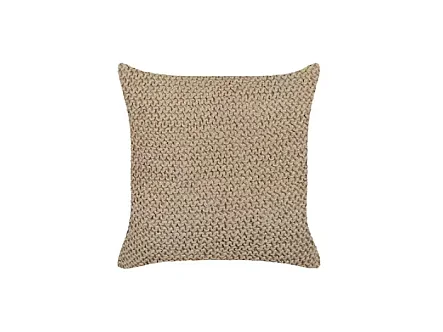 Coussin BEGONIA Jute 45 x 45 cm Naturel Unicolore