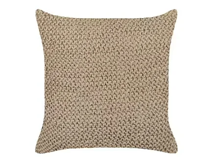 Coussin BEGONIA Jute 45 x 45 cm Naturel Unicolore