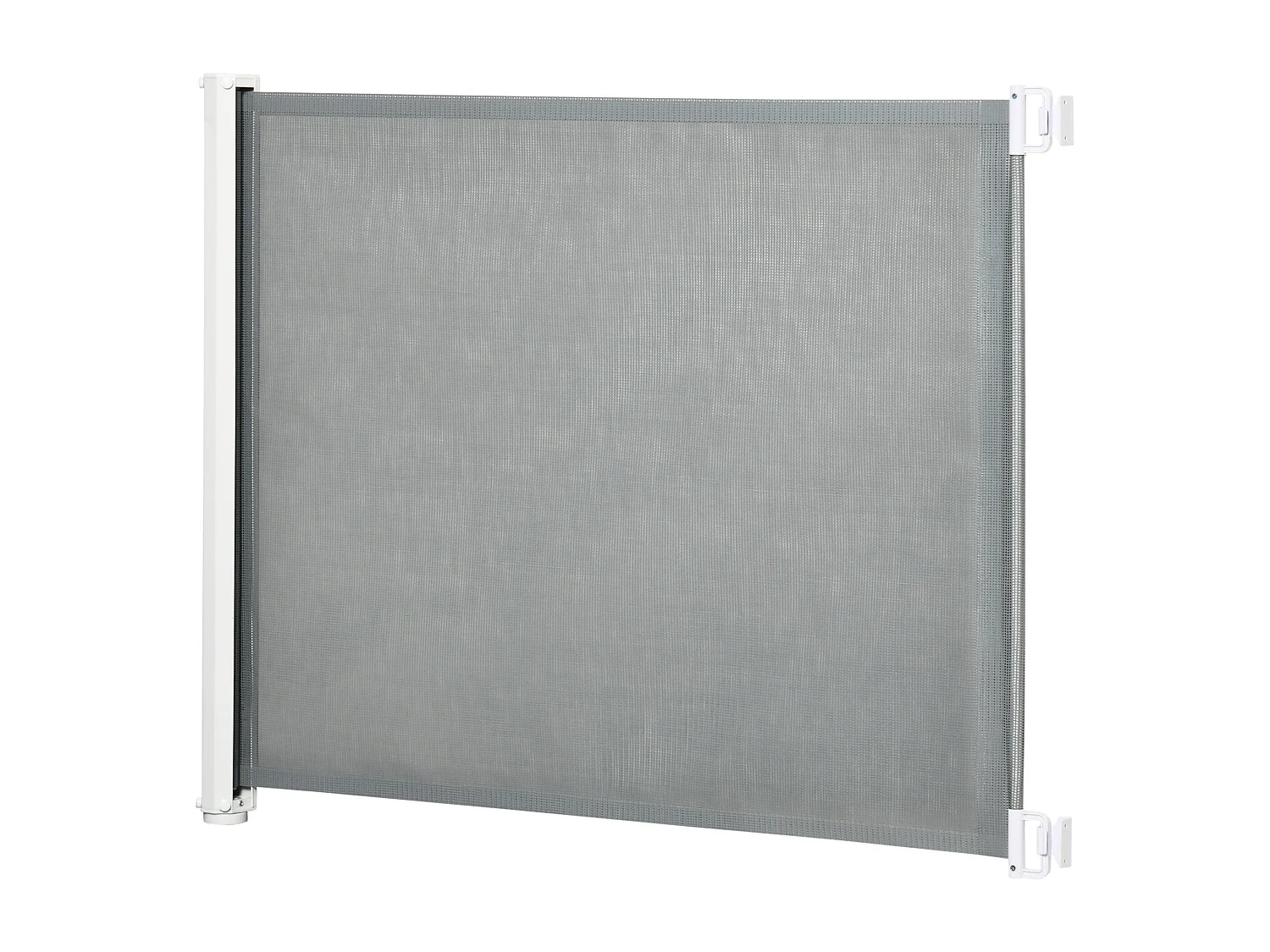 Barrière de sécurité barrière animaux rétractable automatique 1,15L x 0,83H m teslin métal gris