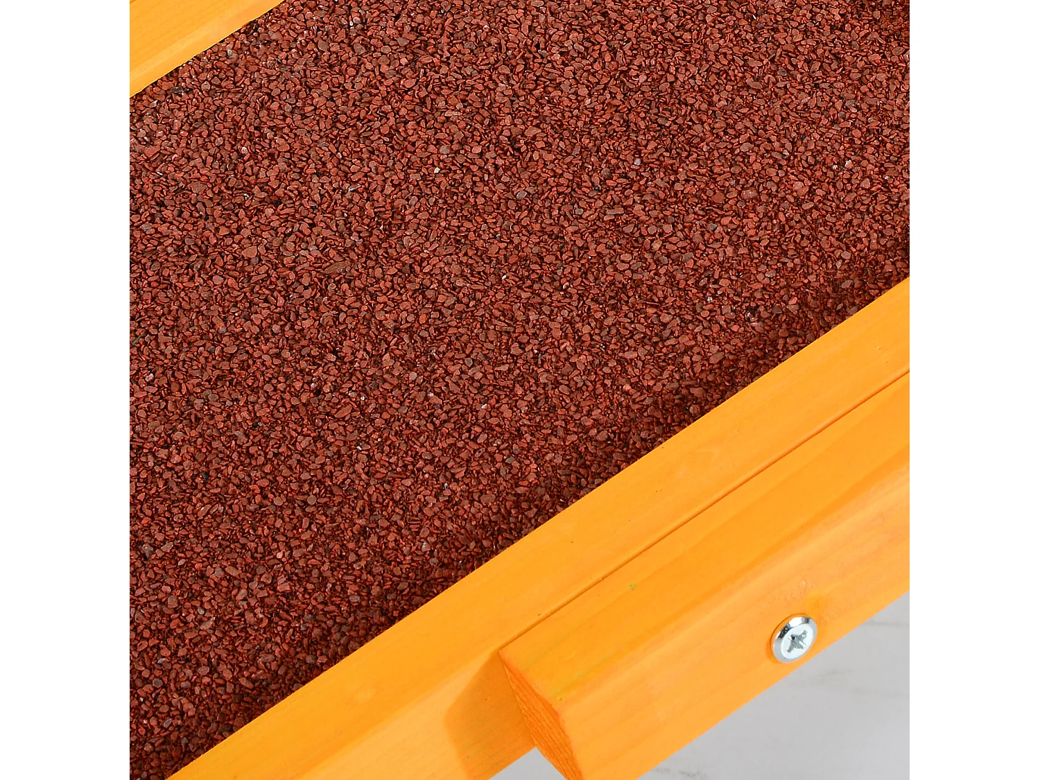 Agility sport pour chien bascule - bascule pour chien - équipement entrainement chien - bois sapin pré-huilé feutre bitumé antidérapant brique vert