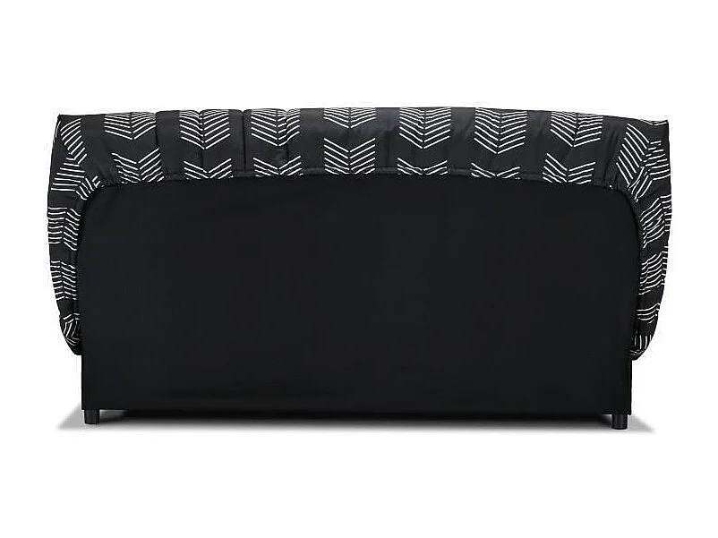 Banquette Clic-clac Beija - Tissu chevrons A111 - Couchage 128 x 188 x 14 cm - B