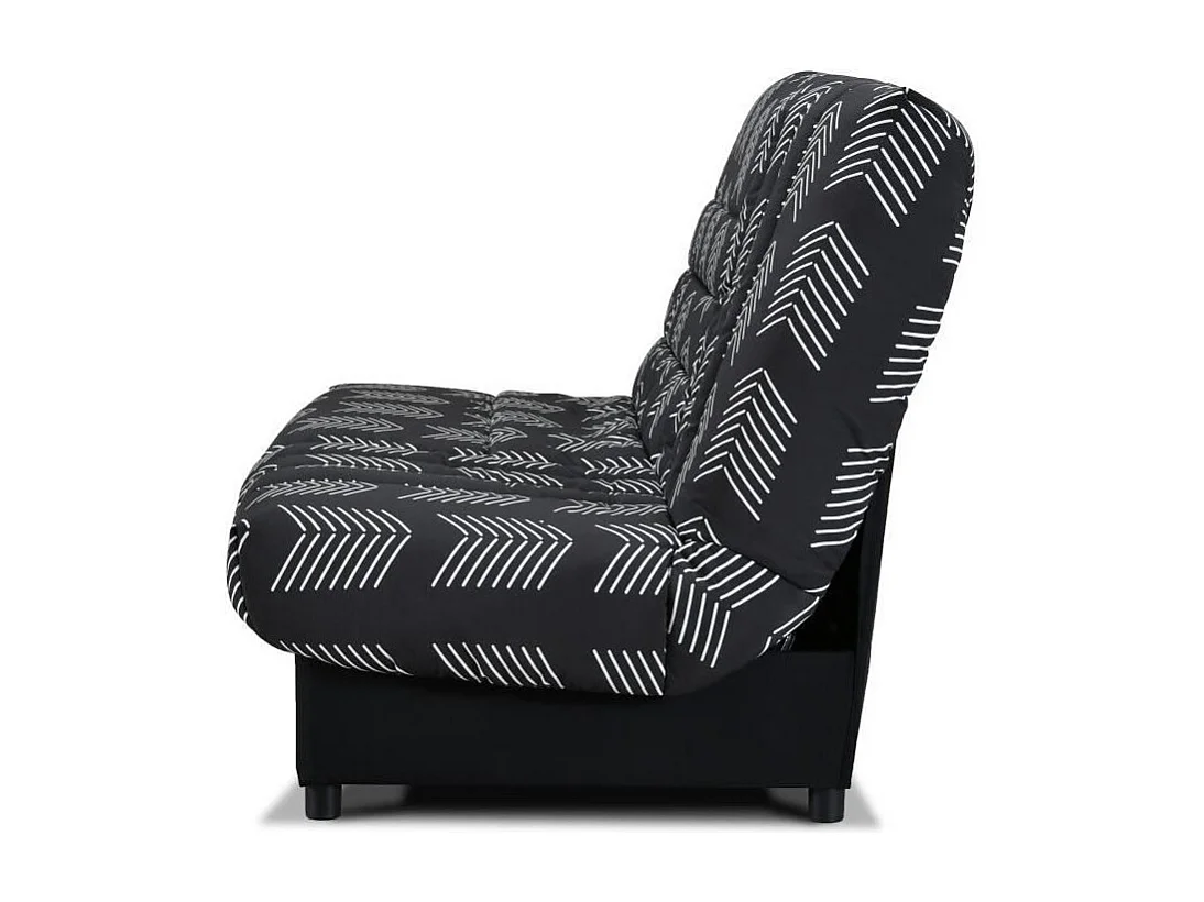 Banquette Clic-clac Beija - Tissu chevrons A111 - Couchage 128 x 188 x 14 cm - B