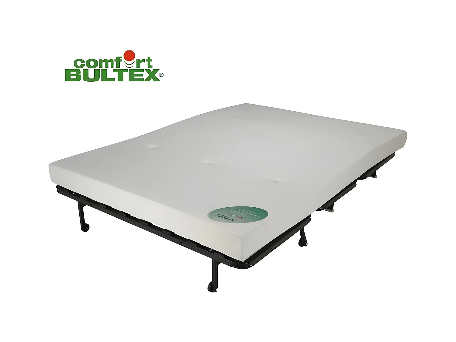 BULTEX Banquette BZ BECCI 3 places - L 142 x P 101 cm - Tissu gris