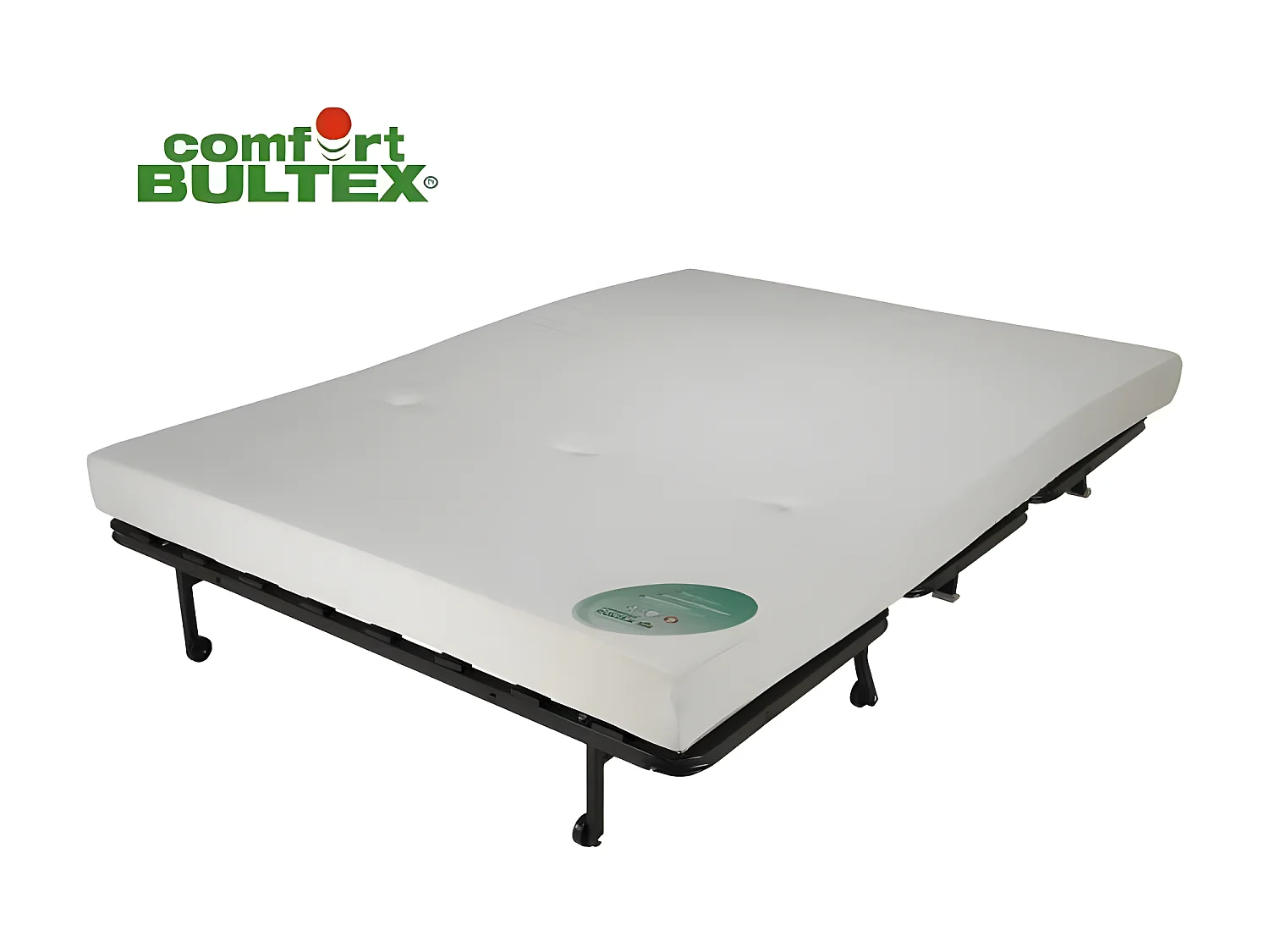 BULTEX Banquette BZ BECCI 3 places - L 142 x P 101 cm - Tissu gris