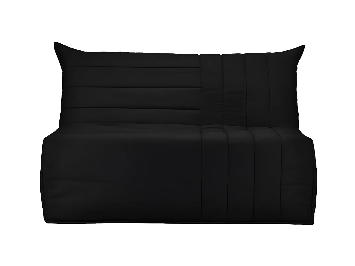 BULTEX Banquette BZ BECCI 3 places - L 142 x P 101 cm - Tissu noir