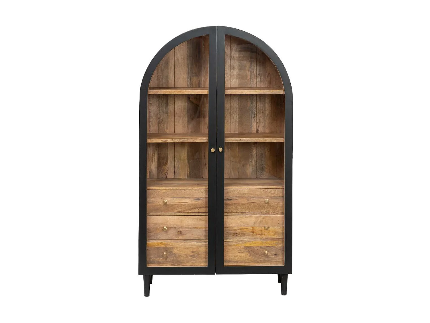 Vitrine en bois de manguier Paulo