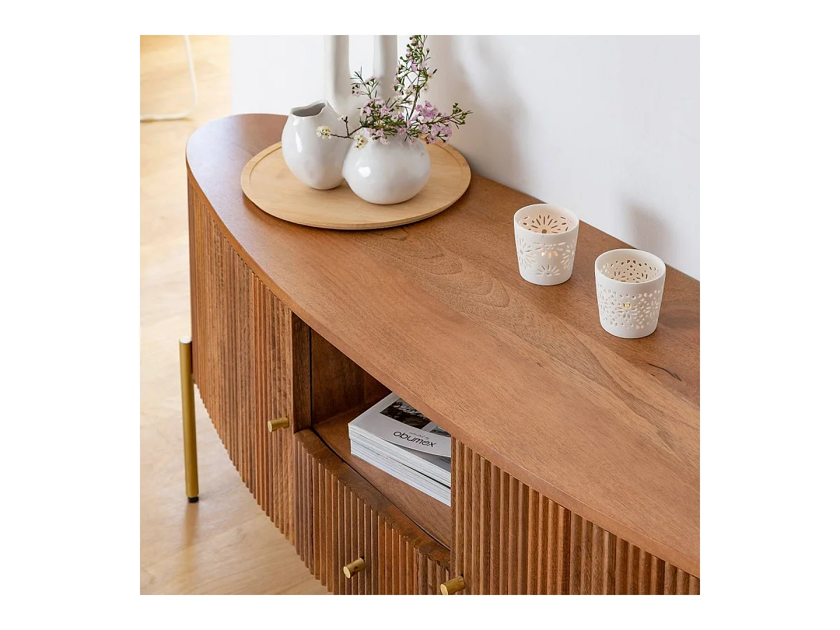 Meuble TV en bois de manguier Cécile