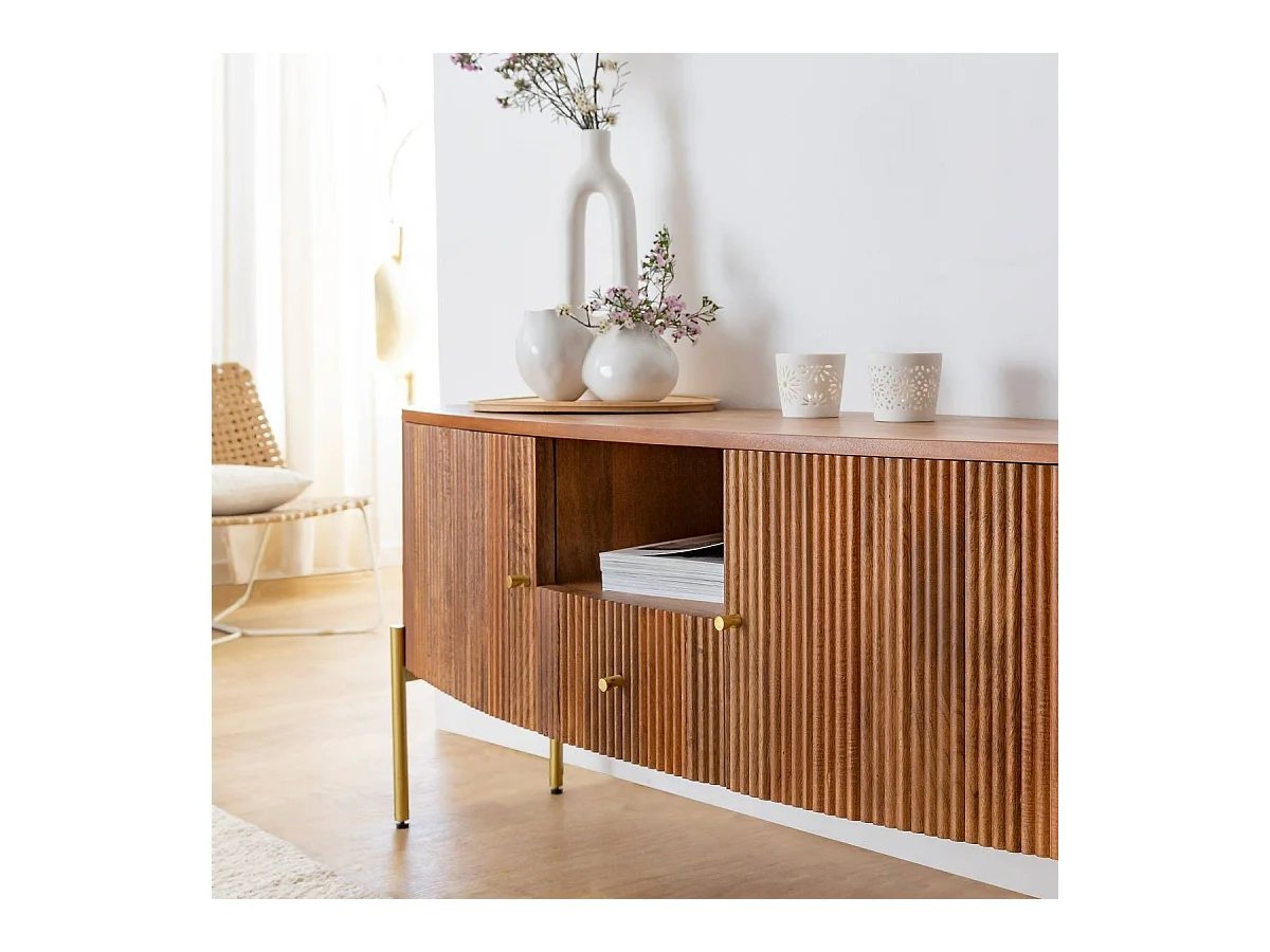 Meuble TV en bois de manguier Cécile