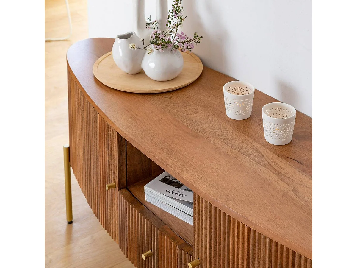 Meuble TV en bois de manguier Cécile